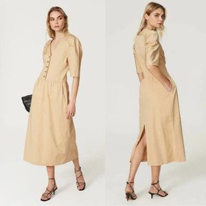 Rebecca Taylor Tan Midi Dress